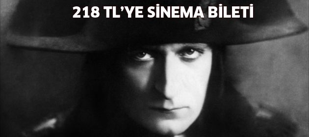 218 TL'lik sinema bileti